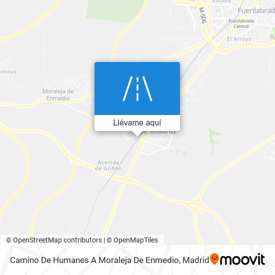 Mapa Camino De Humanes A Moraleja De Enmedio