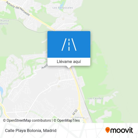 Mapa Calle Playa Bolonia