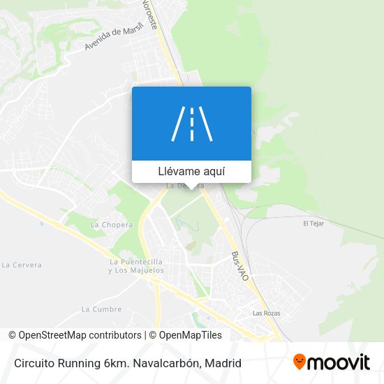 Mapa Circuito Running 6km. Navalcarbón