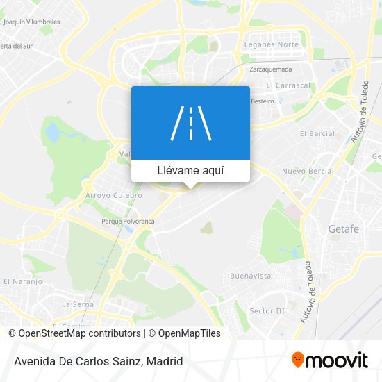Mapa Avenida De Carlos Sainz
