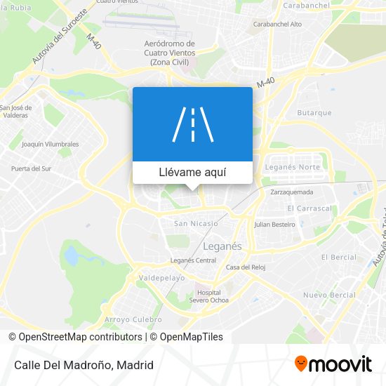 Mapa Calle Del Madroño