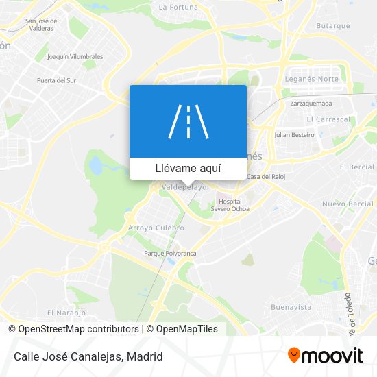 Mapa Calle José Canalejas