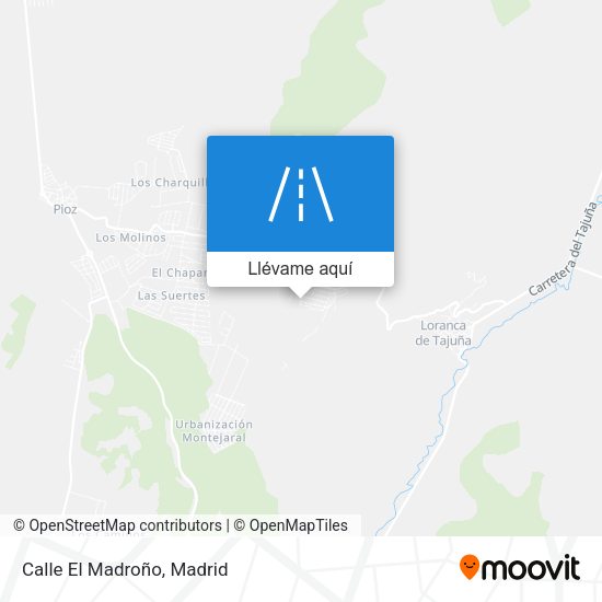Mapa Calle El Madroño