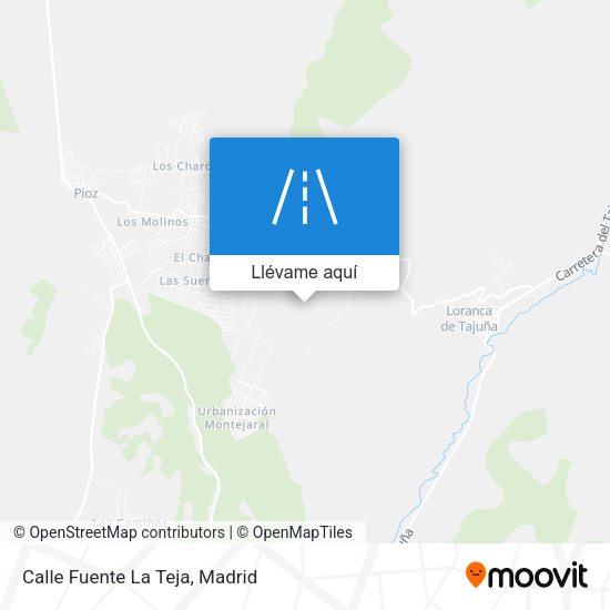 Mapa Calle Fuente La Teja