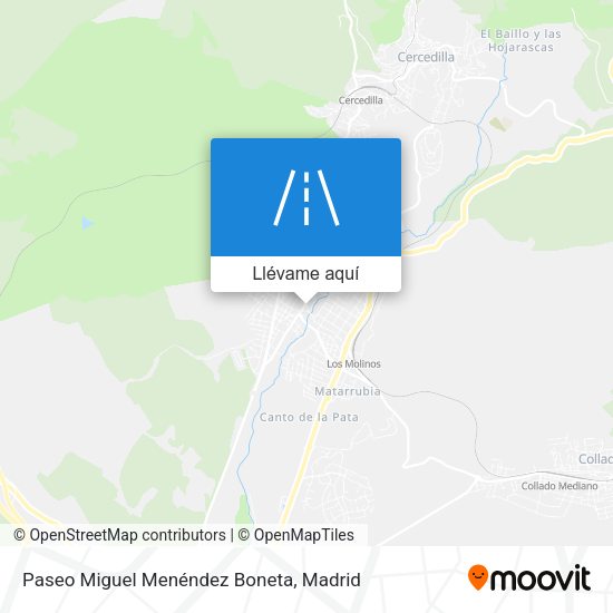 Mapa Paseo Miguel Menéndez Boneta