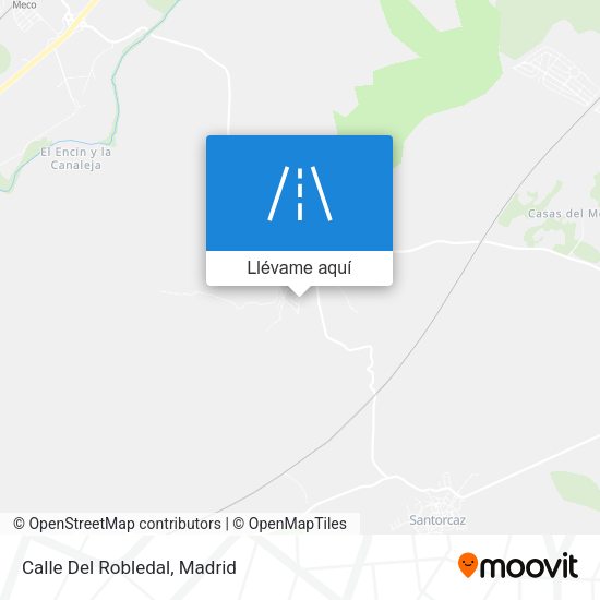 Mapa Calle Del Robledal