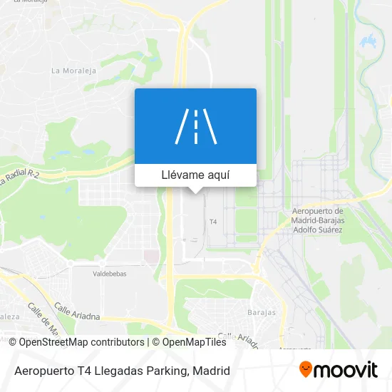 Mapa Aeropuerto T4 Llegadas Parking