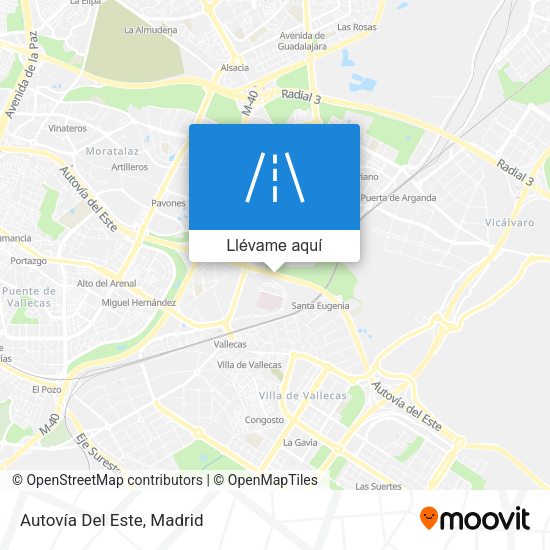 Mapa Autovía Del Este