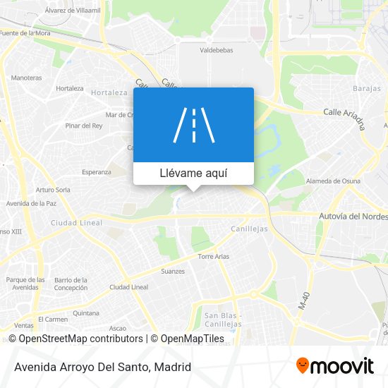 Mapa Avenida Arroyo Del Santo