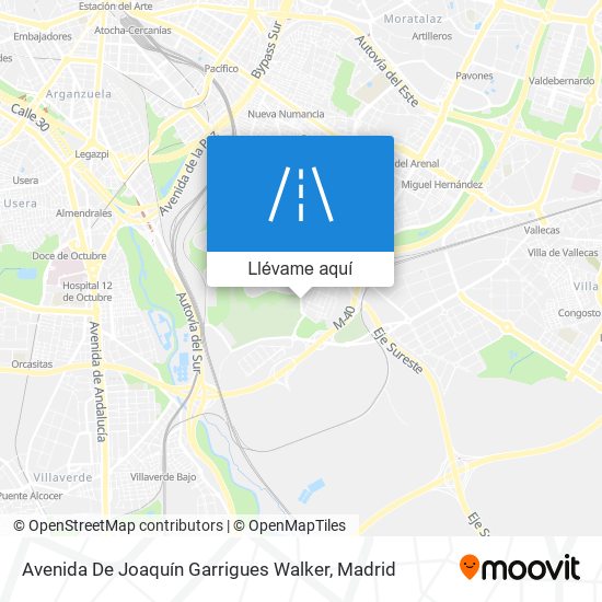 Mapa Avenida De Joaquín Garrigues Walker