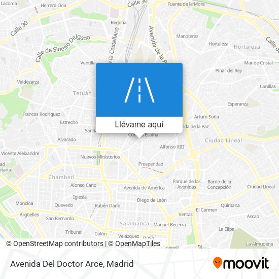 Mapa Avenida Del Doctor Arce