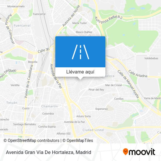 Mapa Avenida Gran Vía De Hortaleza
