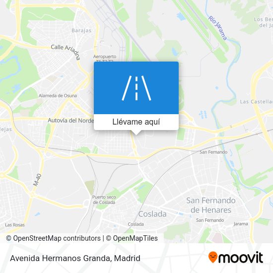 Mapa Avenida Hermanos Granda