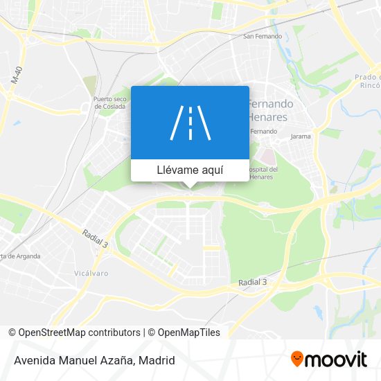 Mapa Avenida Manuel Azaña
