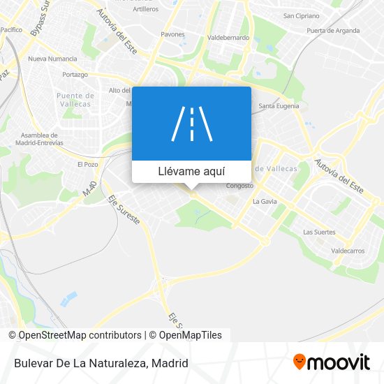 Mapa Bulevar De La Naturaleza