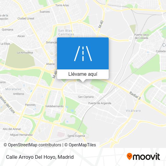 Mapa Calle Arroyo Del Hoyo