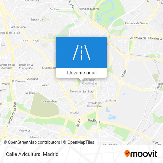 Mapa Calle Avicultura
