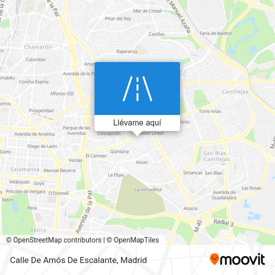 Mapa Calle De Amós De Escalante