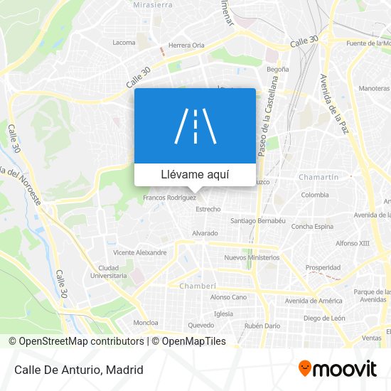 Mapa Calle De Anturio