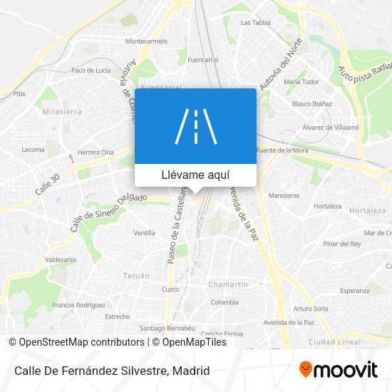 Mapa Calle De Fernández Silvestre
