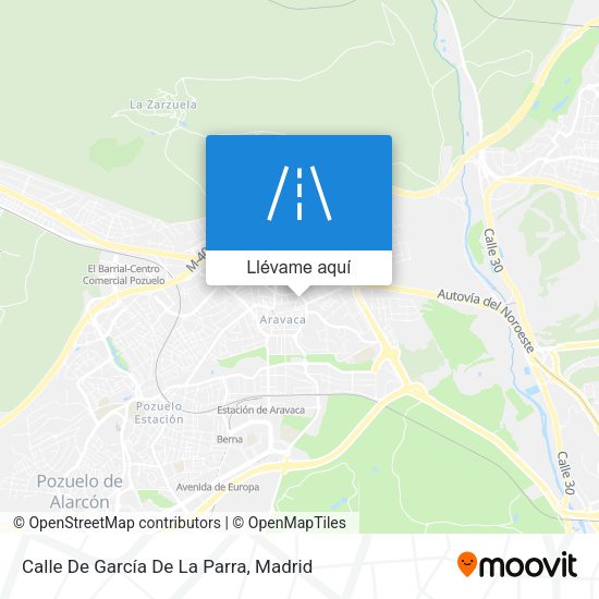 Mapa Calle De García De La Parra
