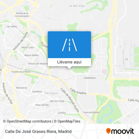 Mapa Calle De José Grases Riera