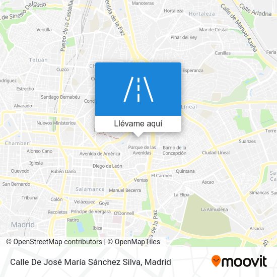 Mapa Calle De José María Sánchez Silva