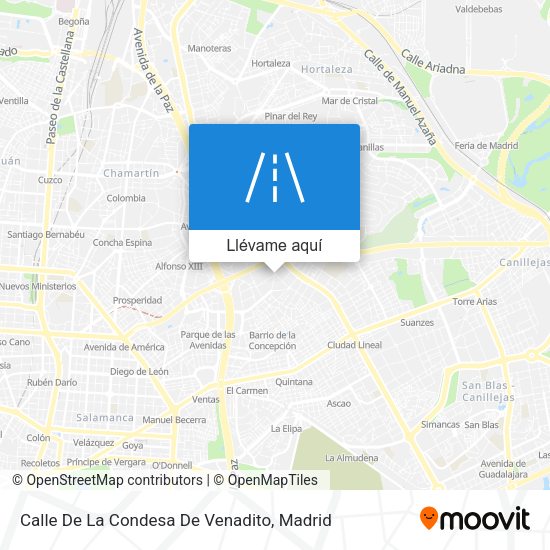 Mapa Calle De La Condesa De Venadito