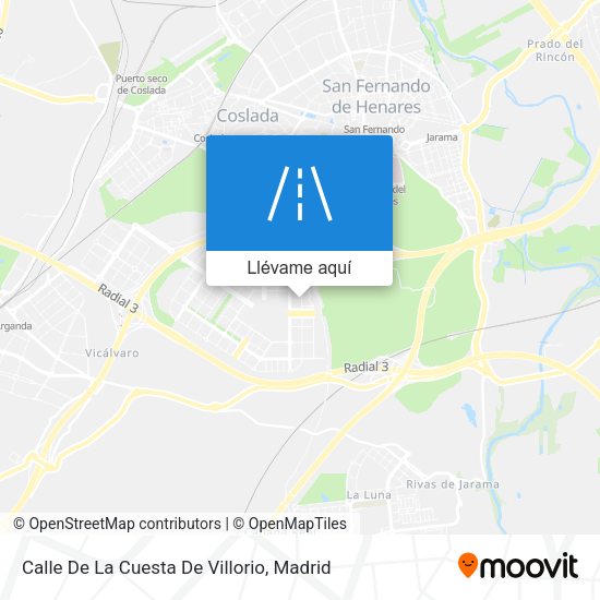 Mapa Calle De La Cuesta De Villorio