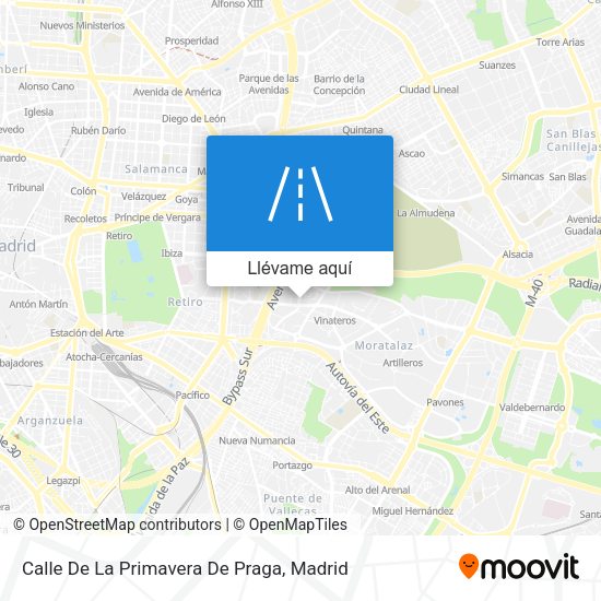 Mapa Calle De La Primavera De Praga