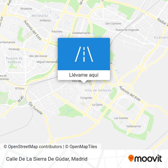 Mapa Calle De La Sierra De Gúdar