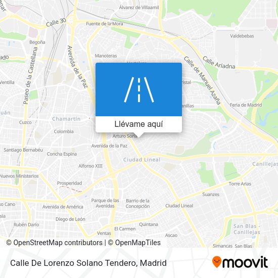 Mapa Calle De Lorenzo Solano Tendero