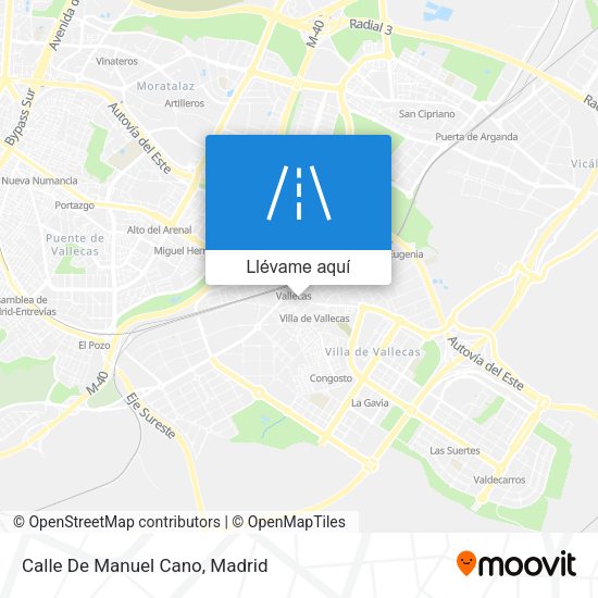 Mapa Calle De Manuel Cano