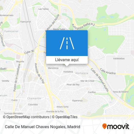 Mapa Calle De Manuel Chaves Nogales