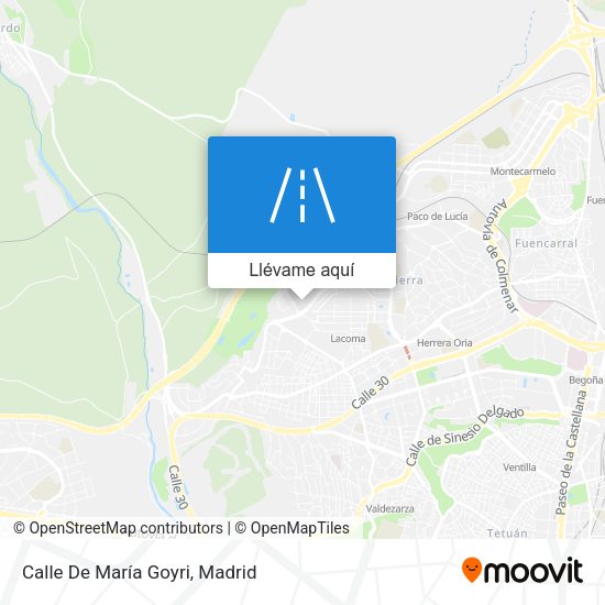 Mapa Calle De María Goyri