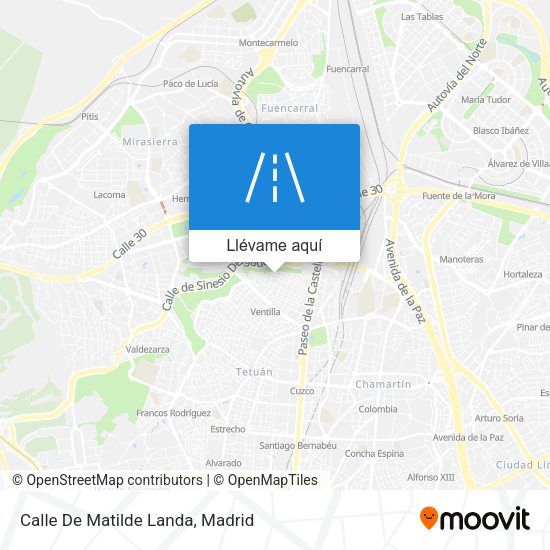 Mapa Calle De Matilde Landa