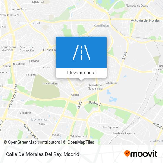 Mapa Calle De Morales Del Rey