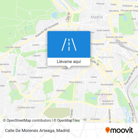 Mapa Calle De Morenés Arteaga