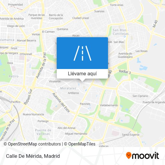 Mapa Calle De Mérida