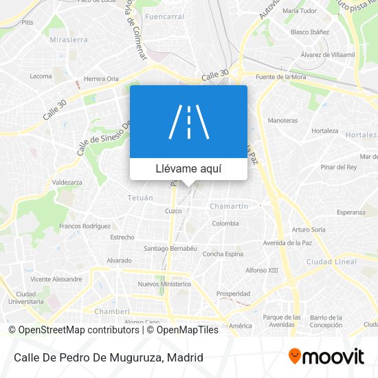 Mapa Calle De Pedro De Muguruza