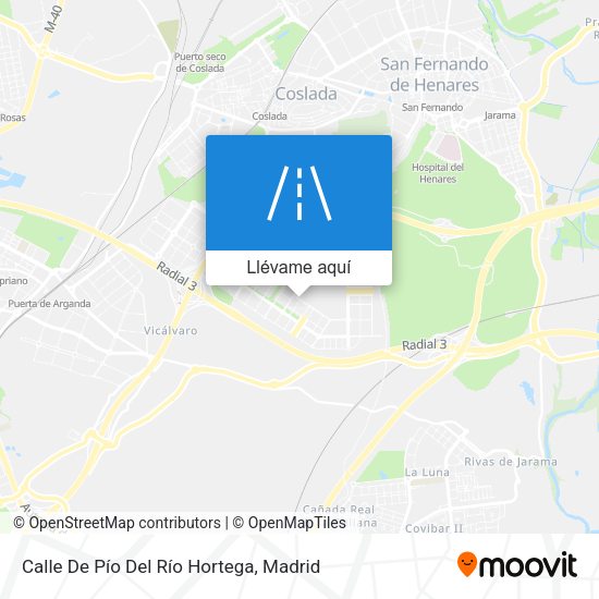 Mapa Calle De Pío Del Río Hortega
