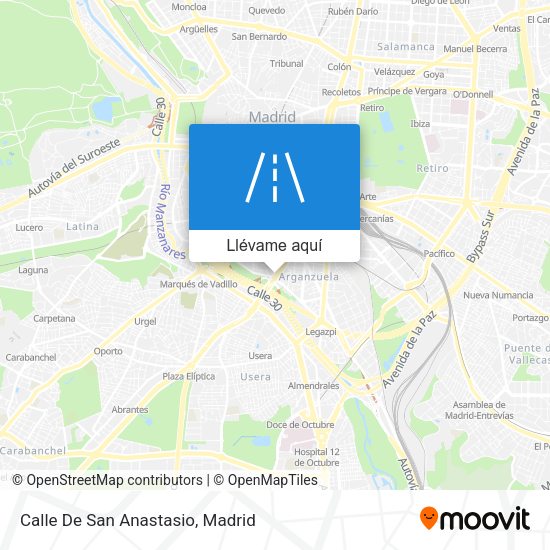 Mapa Calle De San Anastasio