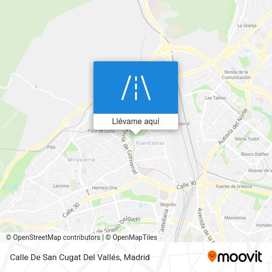 Mapa Calle De San Cugat Del Vallés