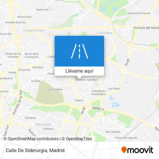 Mapa Calle De Siderurgia