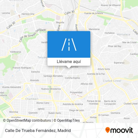 Mapa Calle De Trueba Fernández