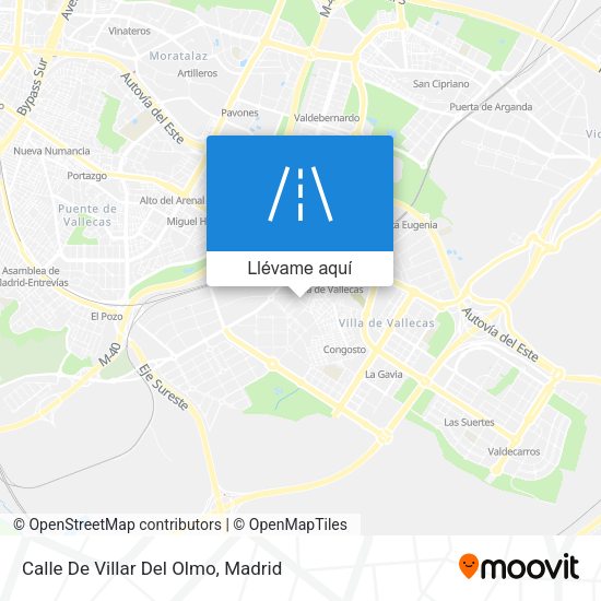 Mapa Calle De Villar Del Olmo