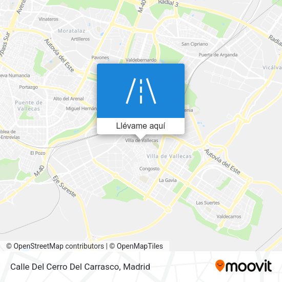 Mapa Calle Del Cerro Del Carrasco