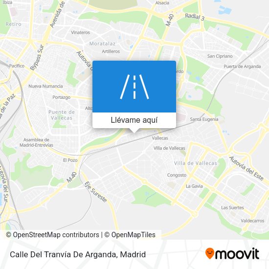 Mapa Calle Del Tranvía De Arganda