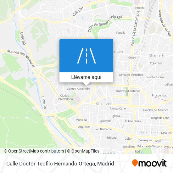 Mapa Calle Doctor Teófilo Hernando Ortega