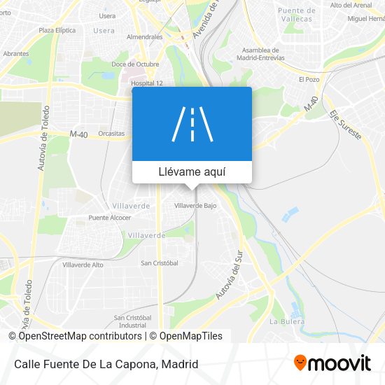 Mapa Calle Fuente De La Capona